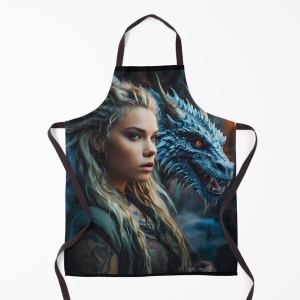 Item preview, Blonde Girl with her Blue Dragon v3 designed and sold by Marcicev-Bojan.