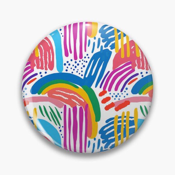 Item preview, Beach theme artwork pattern with bright rainbow colours designed and sold by Hamish Davies.