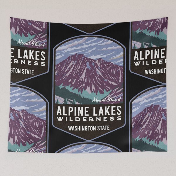 Item preview, Mount Stuart Alpine Lakes Wilderness designed and sold by JordanHolmes.
