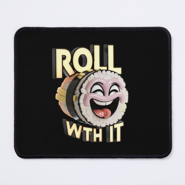 Item preview, Roll with It - Punny Laughing Sushi Roll designed and sold by deluxedigital1.