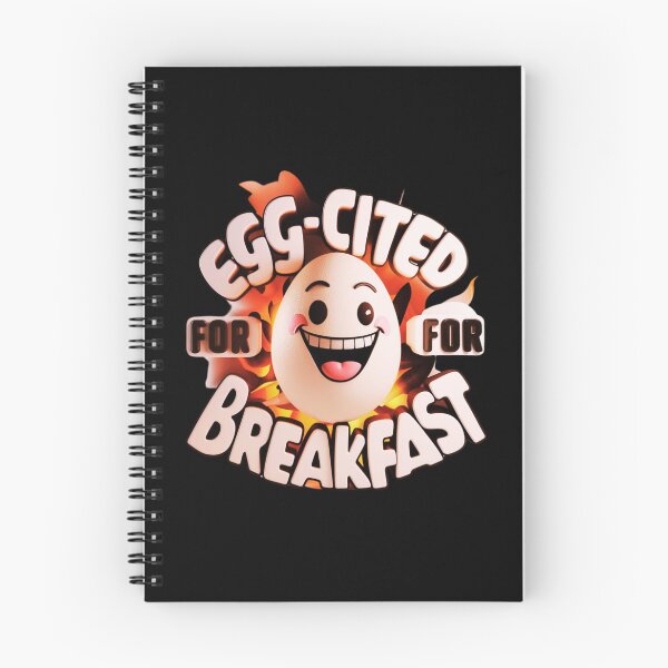 Item preview, Egg-cited for Breakfast Grinning Egg Witty designed and sold by deluxedigital1.