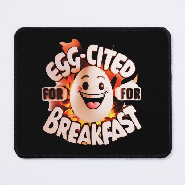Item preview, Egg-cited for Breakfast Grinning Egg Witty designed and sold by deluxedigital1.