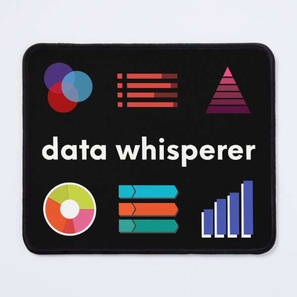 Item preview, Data Whisperer Data Nerd - Data Analyst Data Scientist designed and sold by farhanhafeez.
