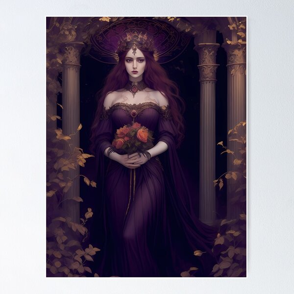 Item preview, Goddess Persephone Wicca Witch Underwolrd designed and sold by DigitalBazaar-.