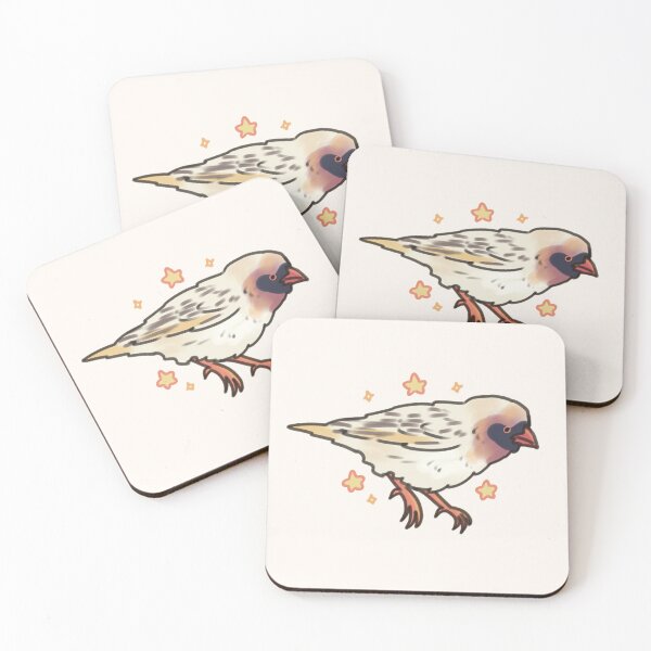 Item preview, Cute Red-billed Quelea Illustration  designed and sold by Artofmayara.