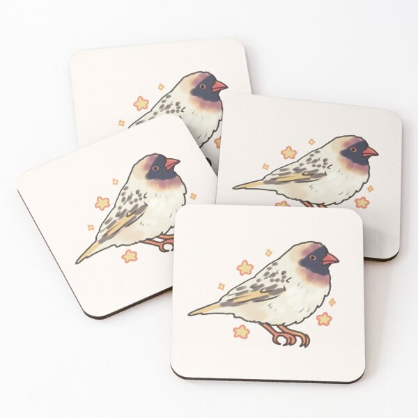 Item preview, Red billed Quelea with stars  designed and sold by Artofmayara.