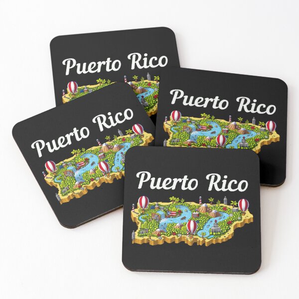 Item preview, Puerto Rico Boricua Map designed and sold by underheaven.