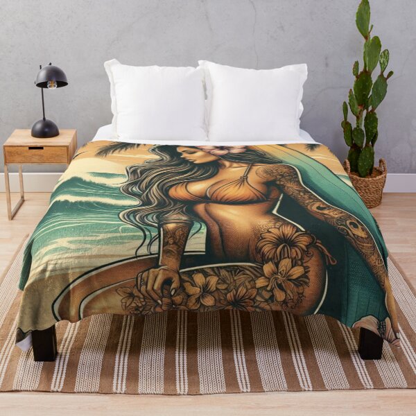Item preview, GODDESS OF THE TROPICS - Raven Surf Goddess designed and sold by GoddessTropics.