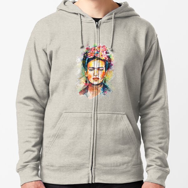 Frida Kahlo Zipped Hoodie