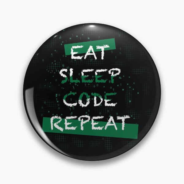 Item preview, Eat sleep code repeat designed and sold by Xatutik.art.