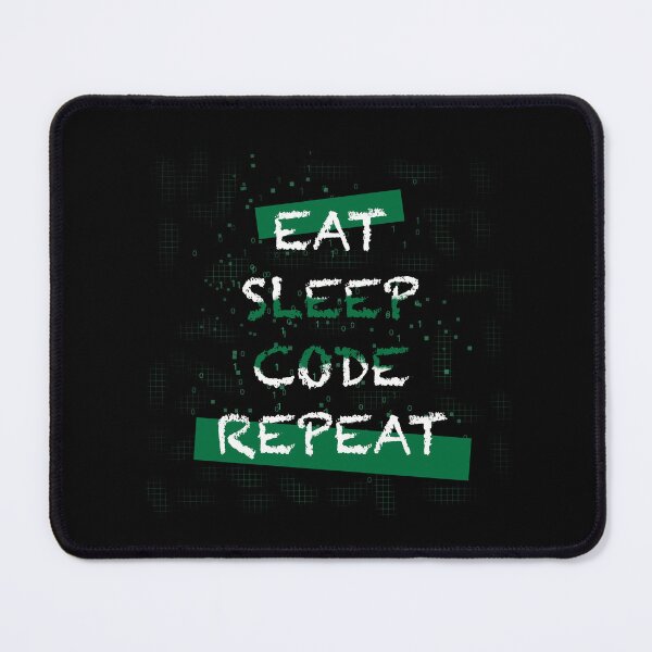 Item preview, Eat sleep code repeat designed and sold by Xatutik.art.