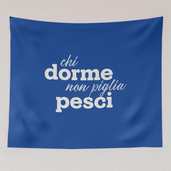 Item preview, Chi dorme non piglia pesci designed and sold by SpilloDesign.