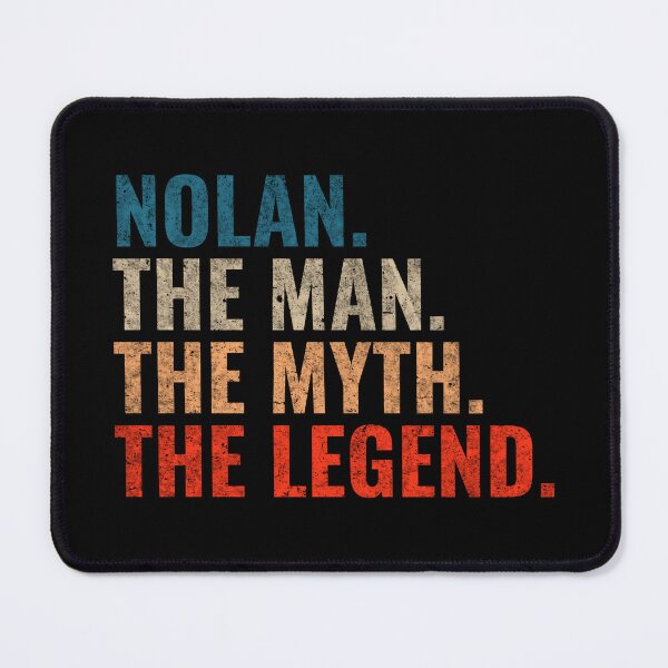 Item preview, Nolan The Man The Myth The Legend Nolan Name Retro 70s distress designed and sold by Teelogic.