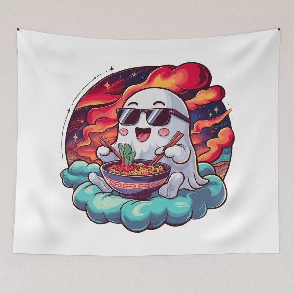 Item preview, Ghost Eating Ramen  designed and sold by XquisiteFashion.