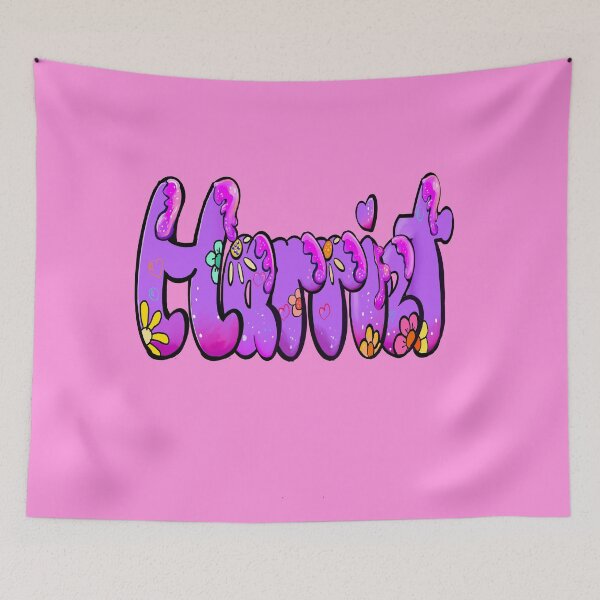 Item preview, Harriet popular girls name woman women’s first name in purple drip calligraphy Harriet designed and sold by Artonmytee.