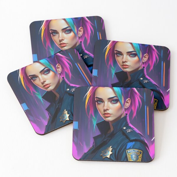 Item preview, Cyberpunk Female Police Officer designed and sold by papi1998.