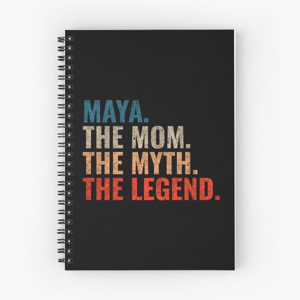 Artikelvorschau, Maya Die Mutter Der Mythos Die Legende Maya Name Retro 70er Jahre Distress entworfen und verkauft von Teelogic.