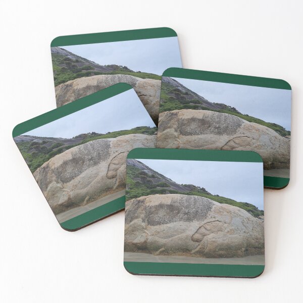 Item preview, beach, rock carving, look close, wombat and turtle designed and sold by Roslyn1978.