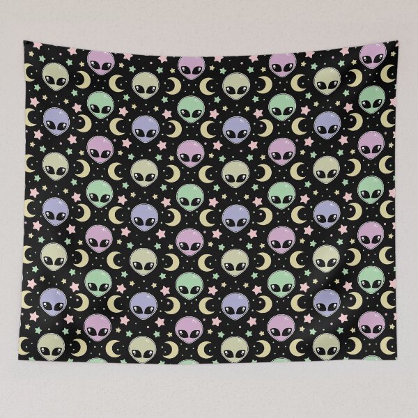 Item preview, Kawaii Colorful Aliens Pattern  designed and sold by sasyall.
