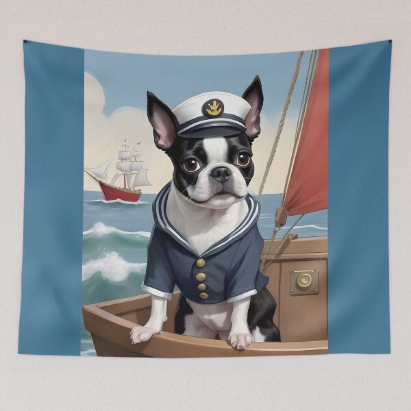 Item preview, Copy of Sailor Boston Terriers... Well, I Guess Anything Is Possible designed and sold by Hall-O-Gram.