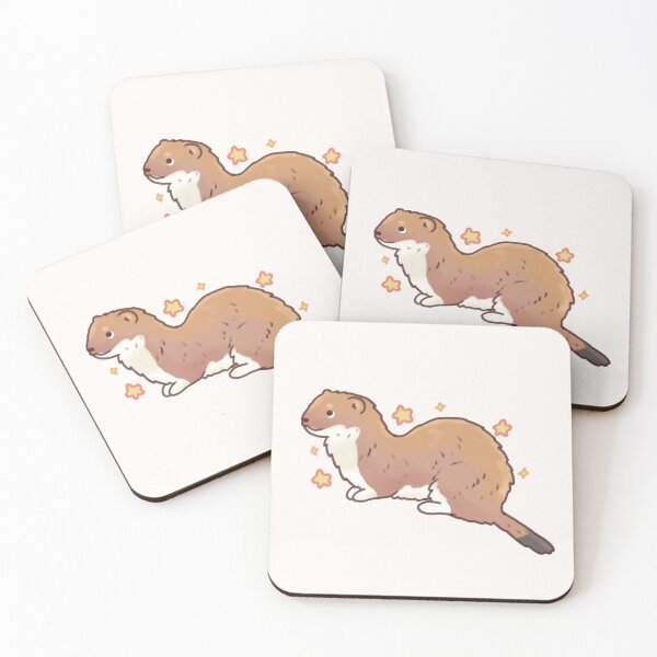 Item preview, Cute stoat with stars designed and sold by Artofmayara.