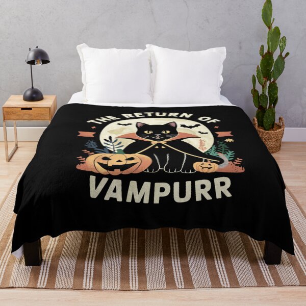 Item preview, The Return of Vampurr Halloween Cat Vampire designed and sold by Hananiah Merch.