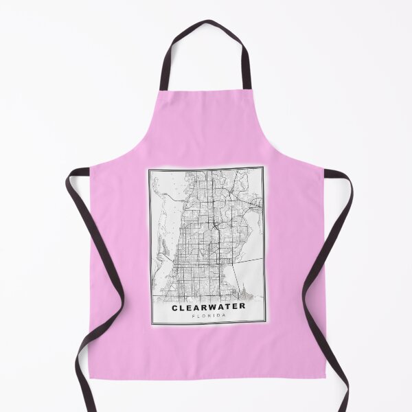 Item preview, Minimalist Pink Clearwater Map designed and sold by Tamas Das.