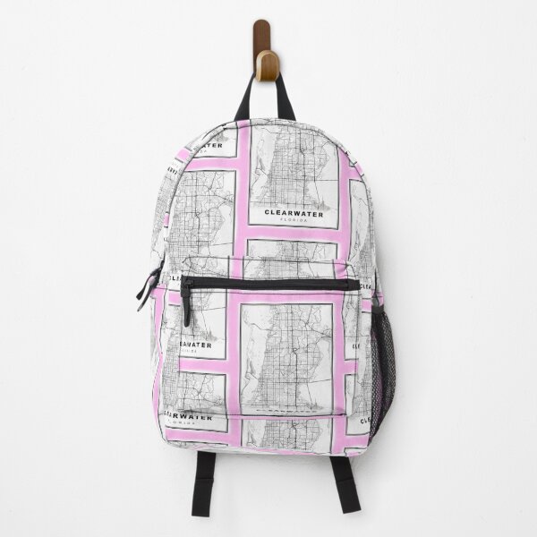 Item preview, Minimalist Pink Clearwater Map designed and sold by Tamas Das.