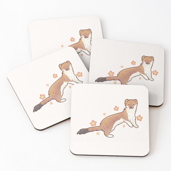 Item preview, Cute weasel with stars designed and sold by Artofmayara.