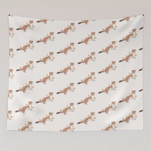 Item preview, Cute weasel with stars designed and sold by Artofmayara.