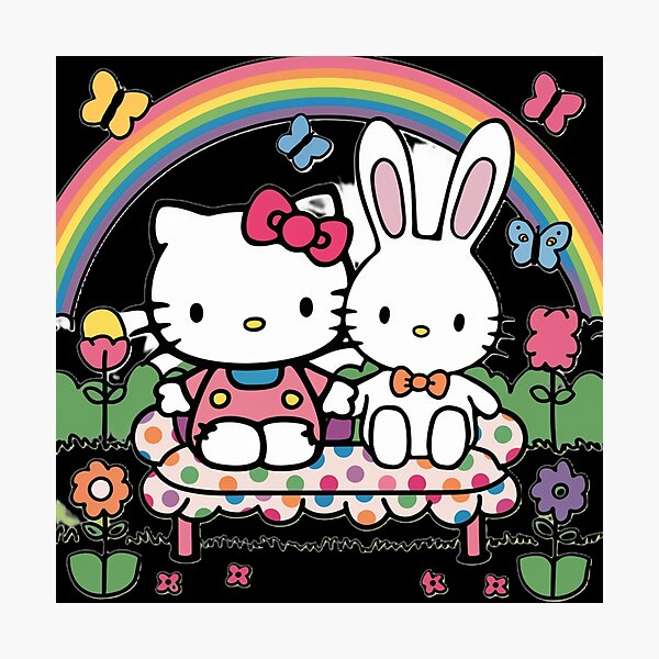 Item preview, Hello Kitty and Her Bunny designed and sold by Lijostore7.