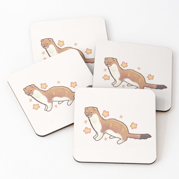 Item preview, Cute weasel with stars designed and sold by Artofmayara.