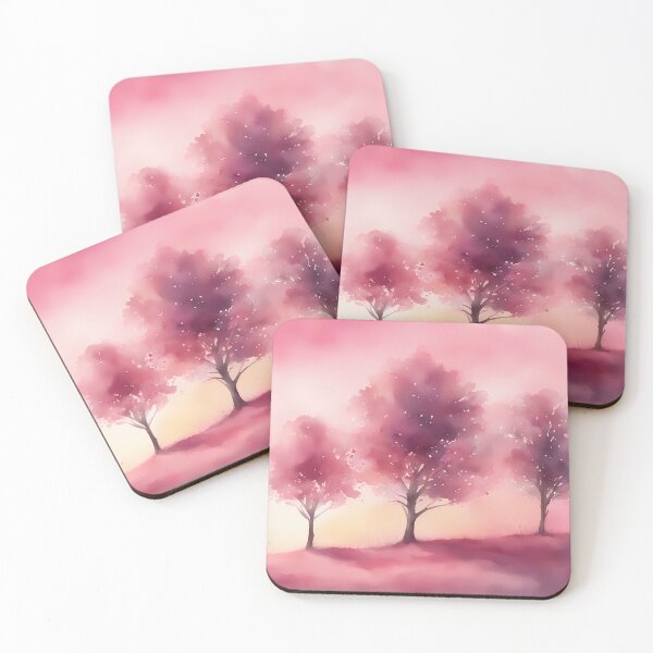 Item preview, Pink Trees at Sunrise designed and sold by CalmnessbyChoice.