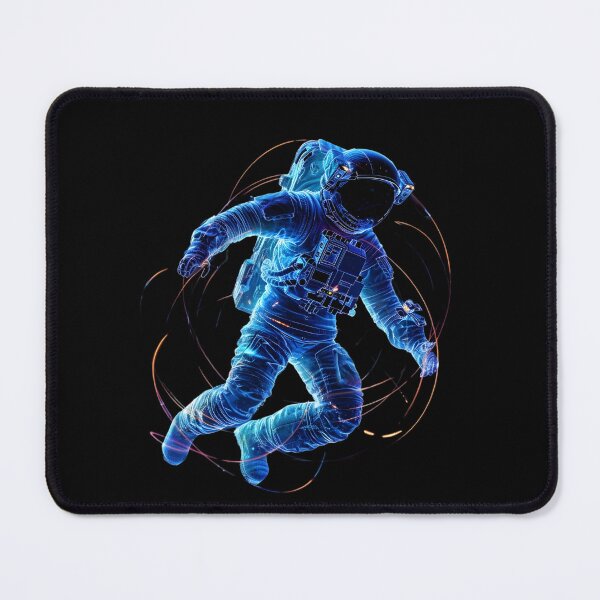 Item preview, Neon Spirograph Cosmic Astronaut designed and sold by AI-Only Creations.