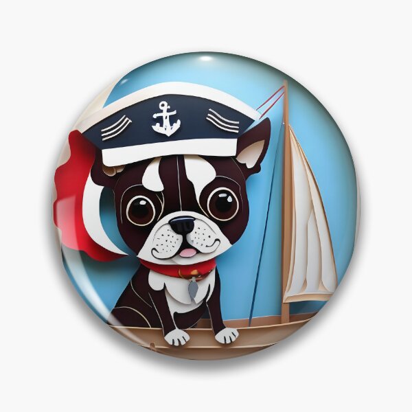 Item preview, Sailor Boston Terriers... Well, I Guess Anything Is Possible designed and sold by Hall-O-Gram.
