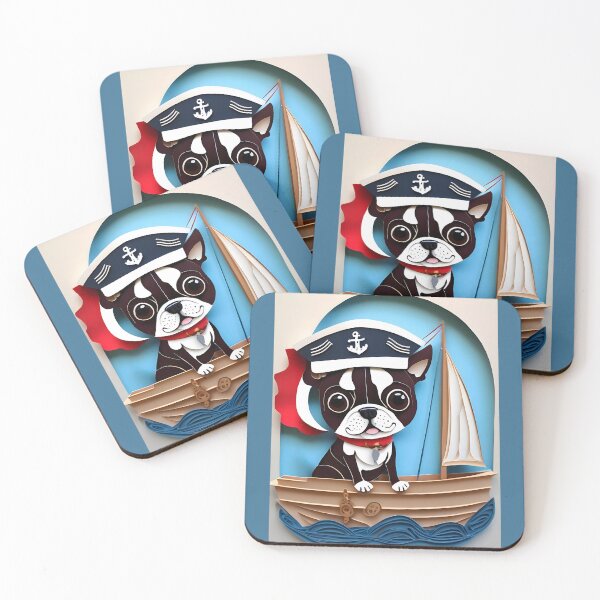 Item preview, Sailor Boston Terriers... Well, I Guess Anything Is Possible designed and sold by Hall-O-Gram.