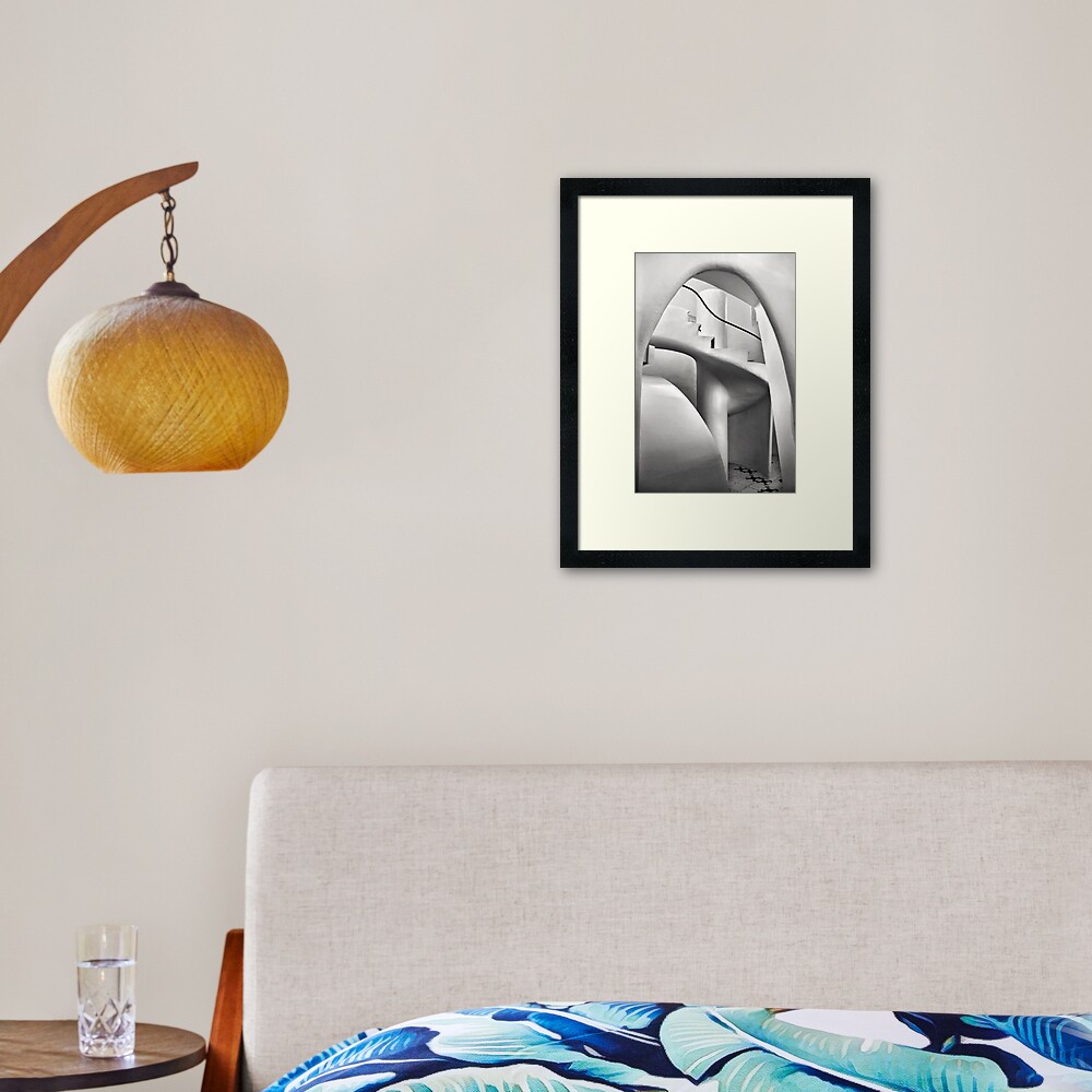 Staircase in Casa Batllo Framed Art Print