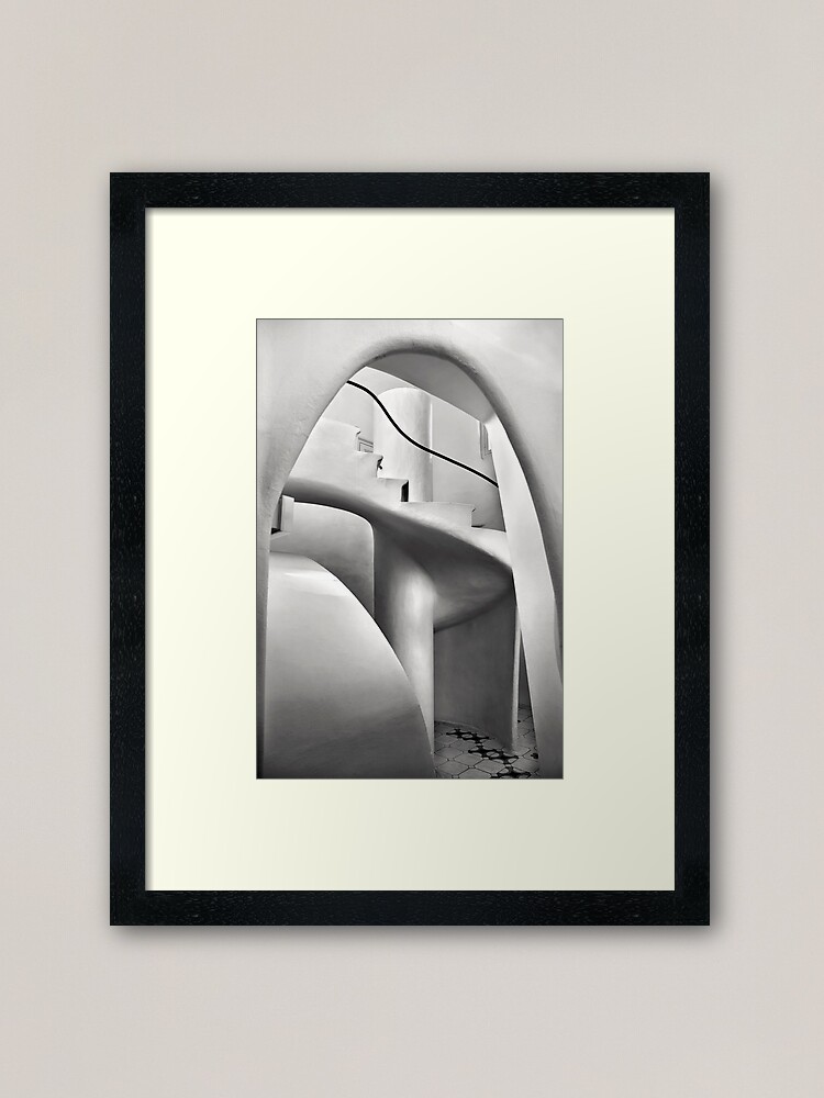 Alternate view of Staircase in Casa Batllo Framed Art Print