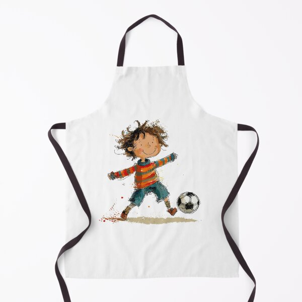 Item preview, Little Boy Playing Soccer designed and sold by Liededrom..