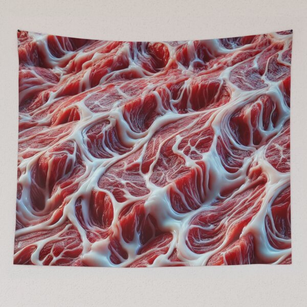 Item preview, Wagyu Appetising Raw Meat Texture designed and sold by Me-Meme.