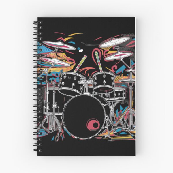 Item preview, Dynamic Drum Kit Rhythmic T-Shirt designed and sold by MerchMasterPL.