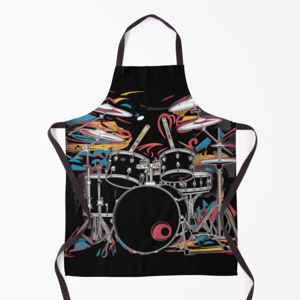 Item preview, Dynamic Drum Kit Rhythmic T-Shirt designed and sold by MerchMasterPL.