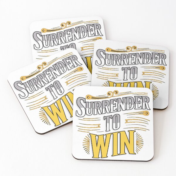 Item preview, "Surrender to Win" Motivational Typographic Design for T-Shirts, Caps, Stickers & More designed and sold by lamp148.