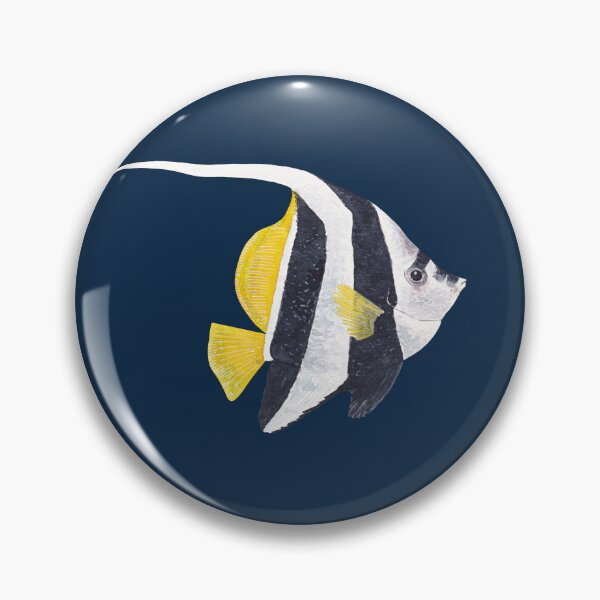 Item preview, PENNANT CORALFISH-Heniochus acuminatus designed and sold by BEATRIZ ABAITUA.