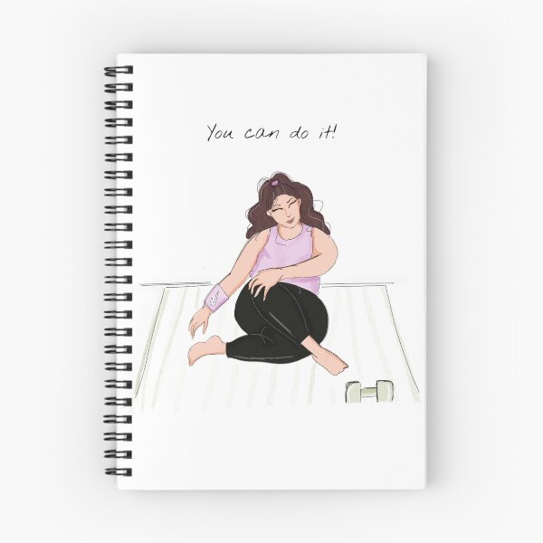 Item preview, you can do it, yoga, gym, workout, designed and sold by Meghaillustrat.