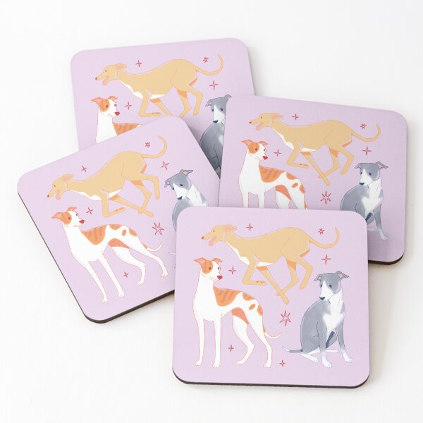 Item preview, Cute Whippet Dogs Illustration - Perfect for Dog Lovers designed and sold by YaraCuteArt.