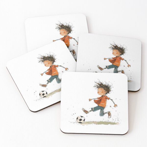Item preview, Little Boy Playing Soccer designed and sold by Liededrom..