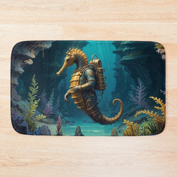 Item preview, Cyberpunk Seahorse in Diving Suit designed and sold by quasartphil.