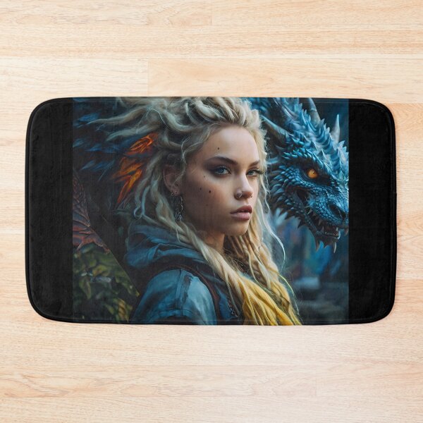 Item preview, Blonde Girl with her Blue Dragon v4 designed and sold by Marcicev-Bojan.