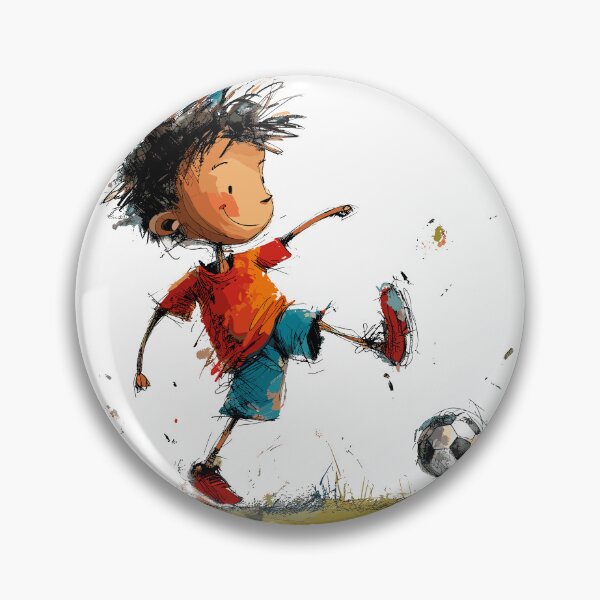 Item preview, Little Boy Playing Soccer designed and sold by Liededrom..